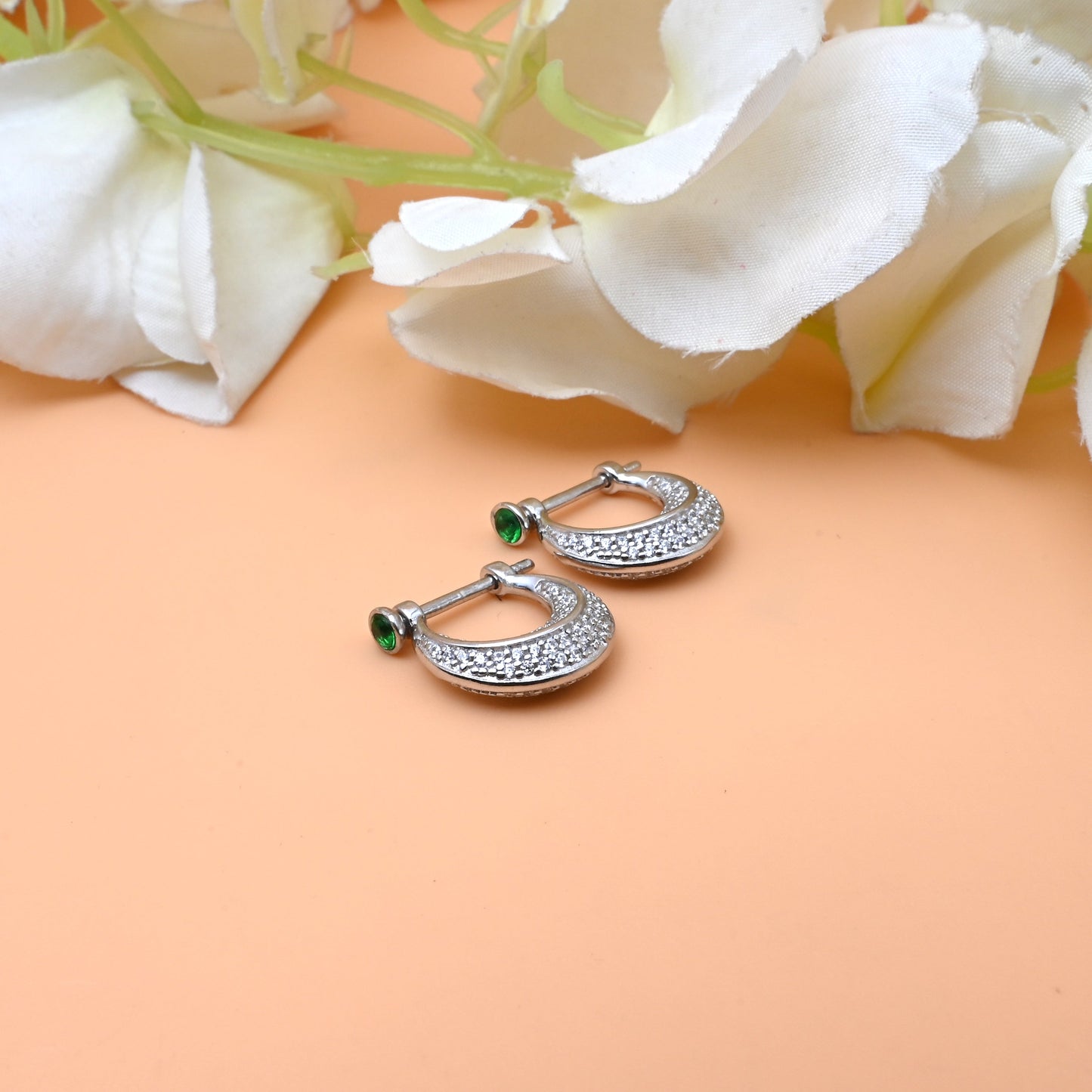 Silver Bali Earrings - Trendy Jewelry for Boys & Men.