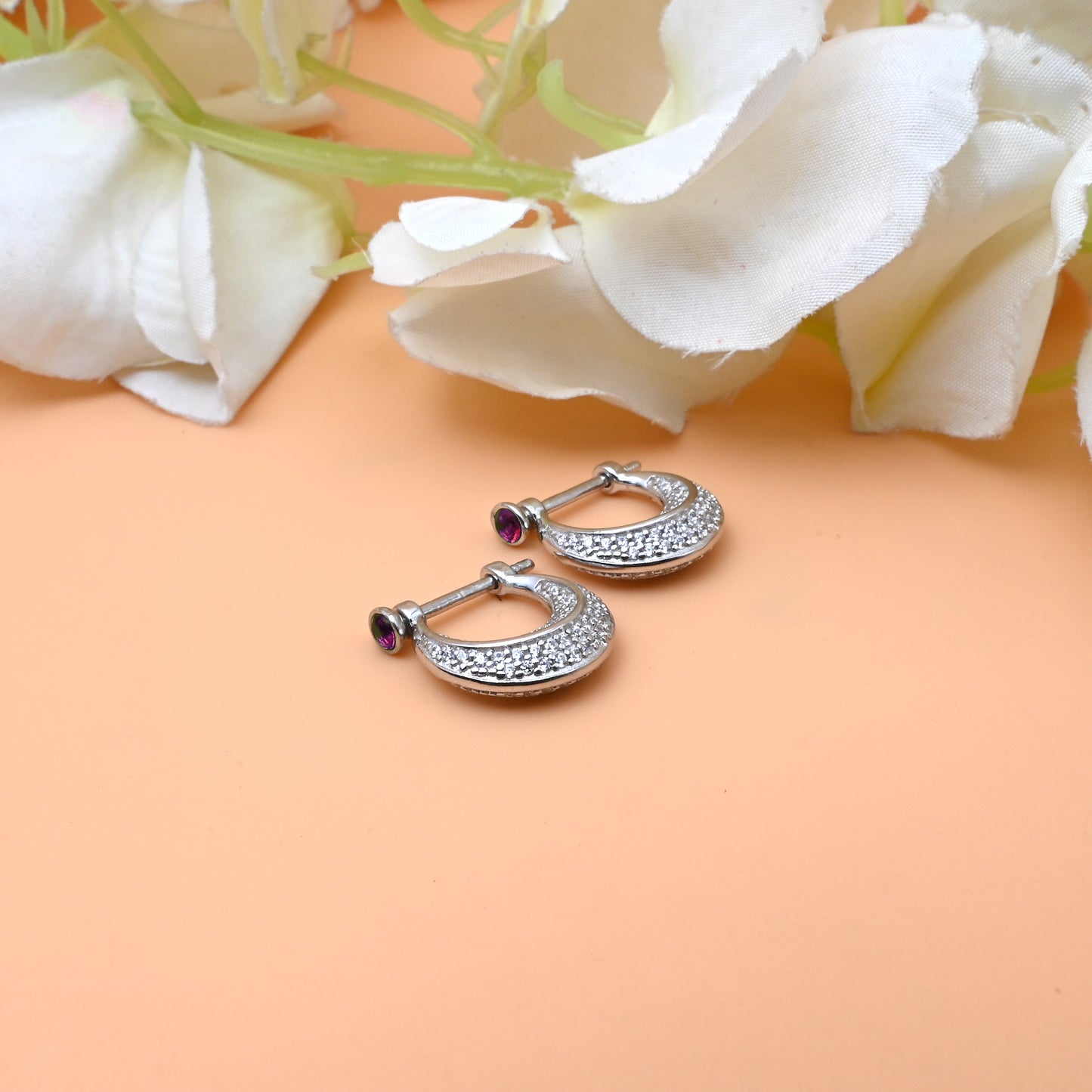 Silver Bali Earrings - Trendy Jewelry for Boys & Men.