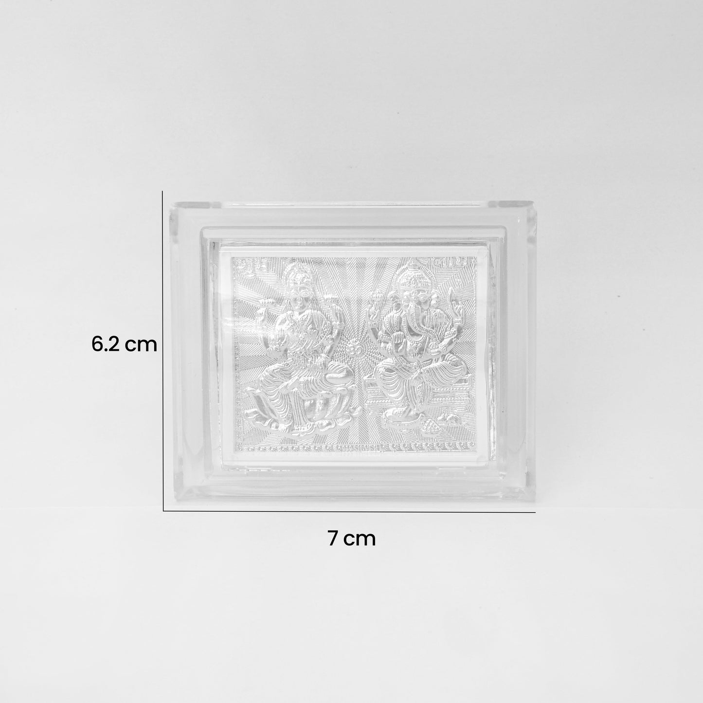 Silver Laxmi Ji Ganesh Ji Frame