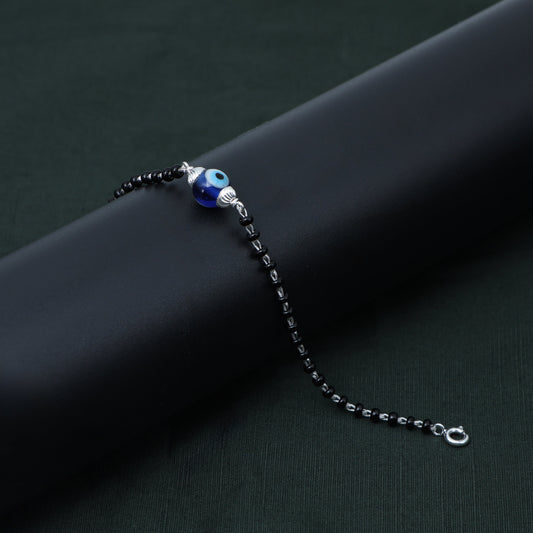 Silver Evil Eye Charm Bracelet