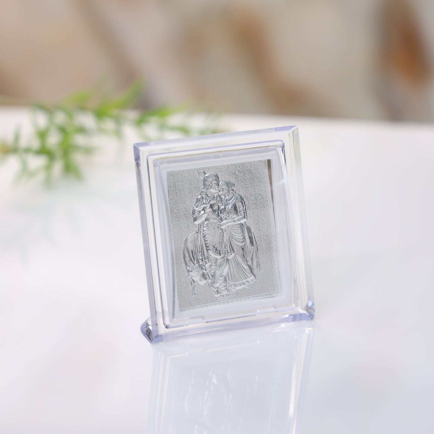 Radha Ji Krishna Ji Grace Silver Frame