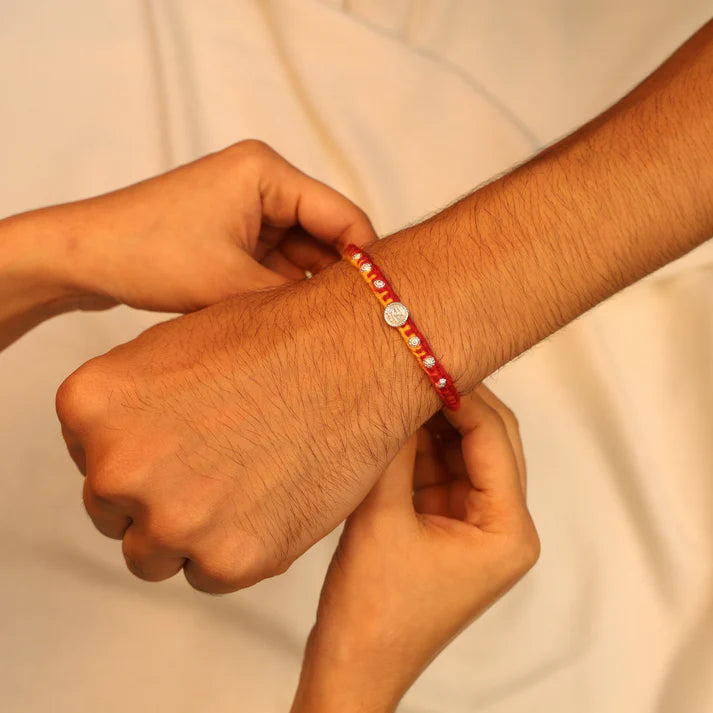 Mere Bhaiya Silver Rakhi Blessings