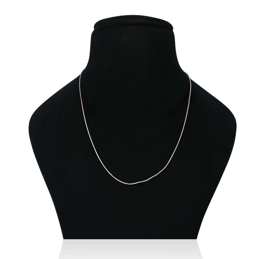 Sterling silver chain for boys featuring a simple and sleek design
