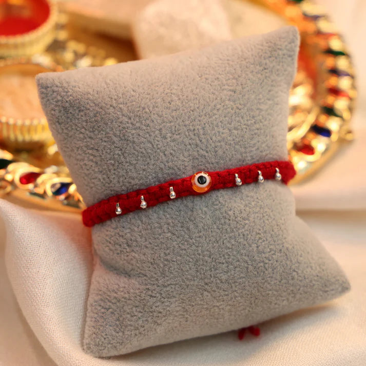 Protection Charm Silver Rakhi