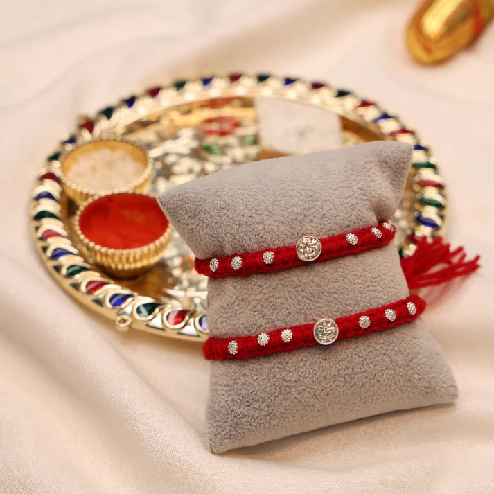 Divine Ganpati Silver Rakhi