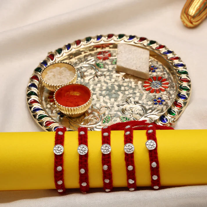 Divine Ganpati Silver Rakhi