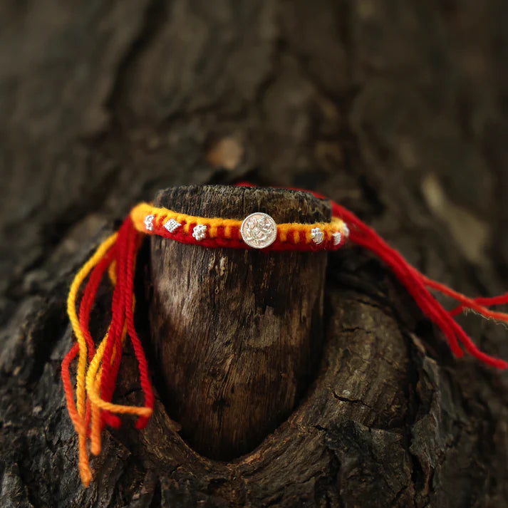 Divine Ganpati Silver Rakhi