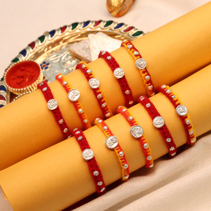 Mere Bhaiya Silver Rakhi Blessings