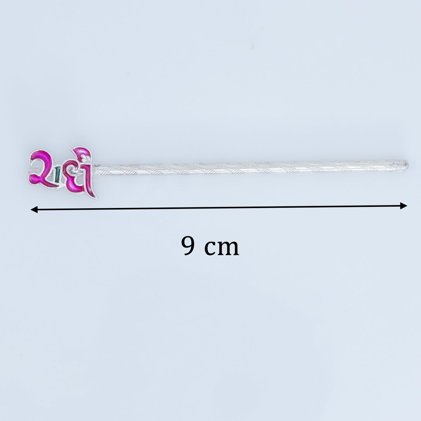 Pink Enamel “Radha” Silver Flute Devotional Krishna