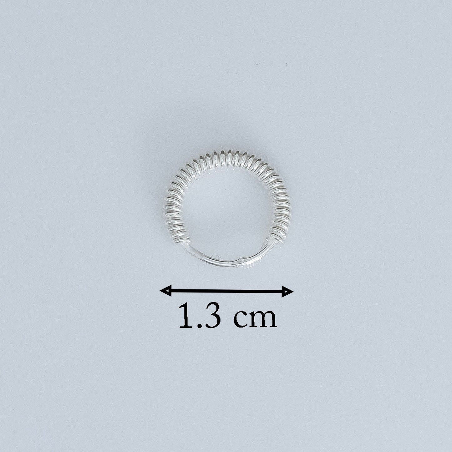 Elegant Coiled Design Silver Hoops
