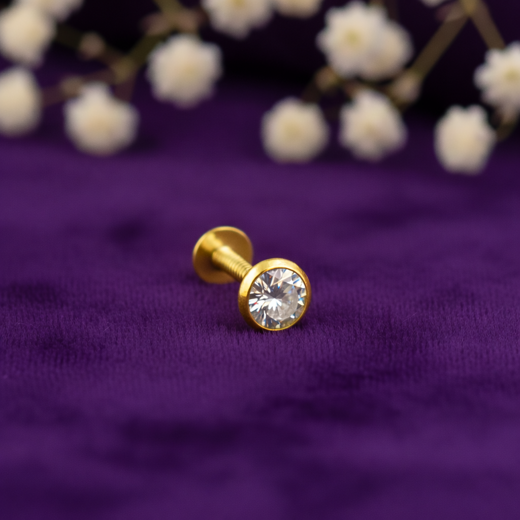Trendy Silver Stud Nose Pins