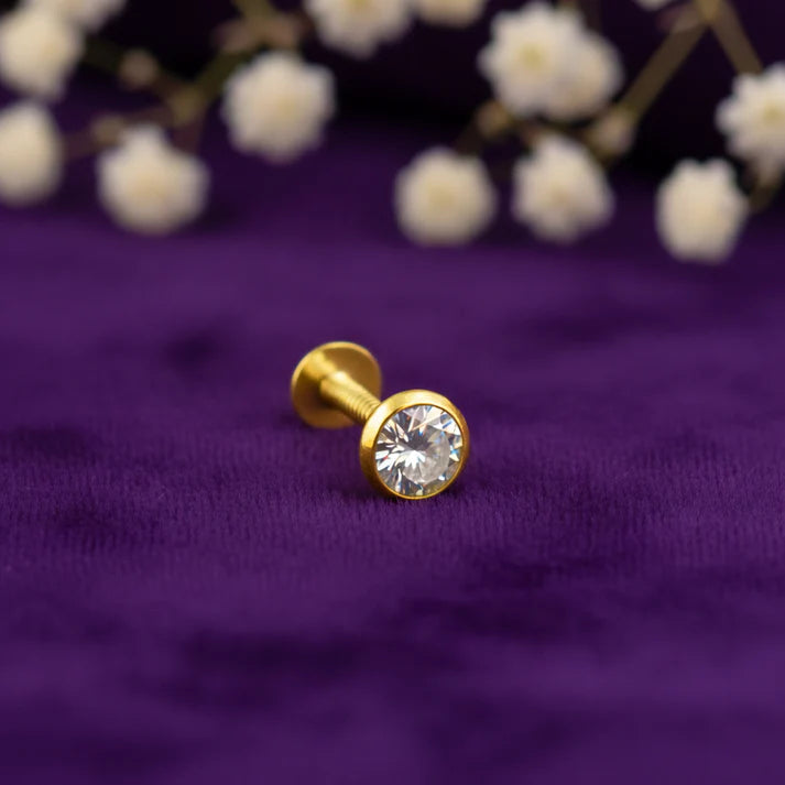 Silver Screw  Nose Pins