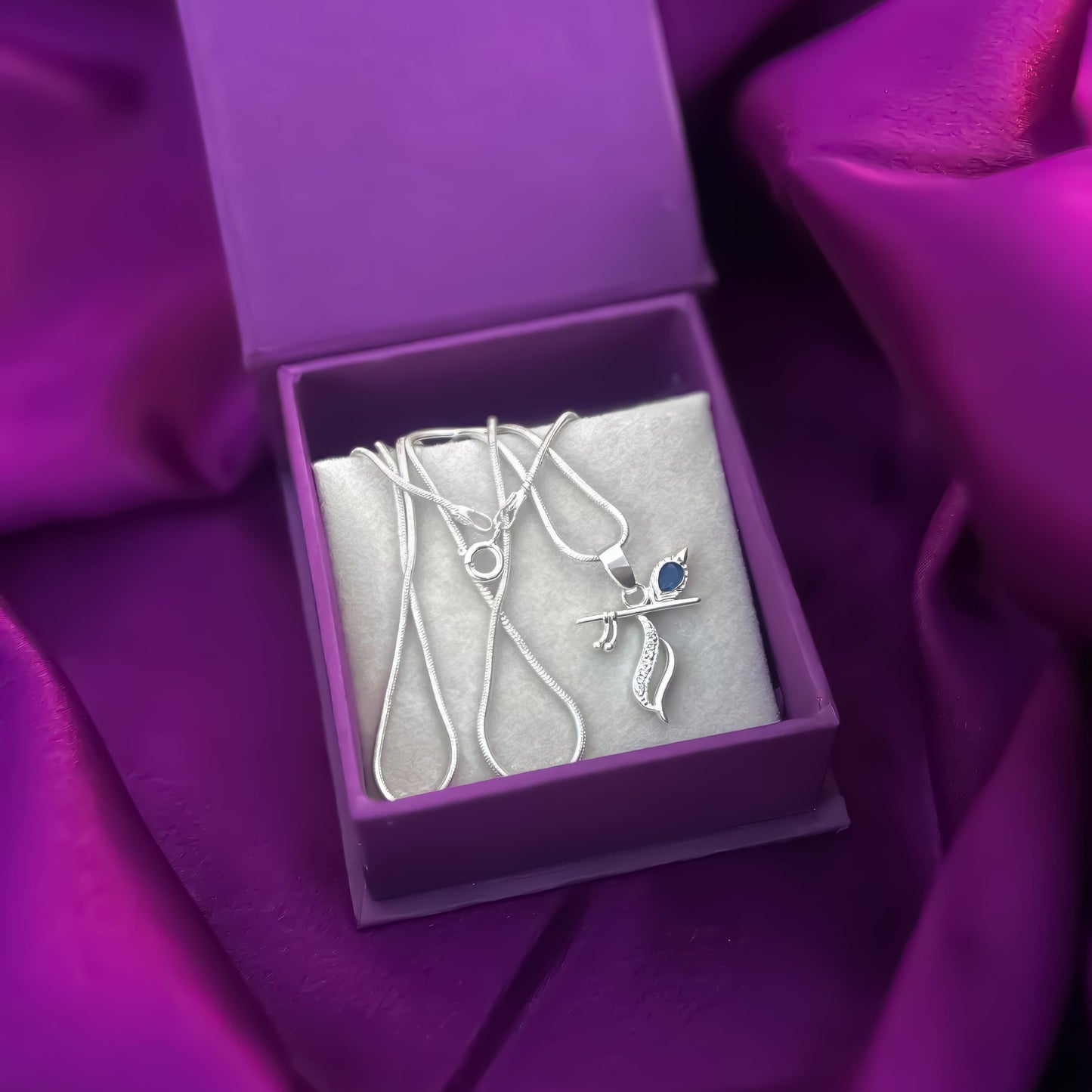 Silver Flute Pendant Intricate Modern Design