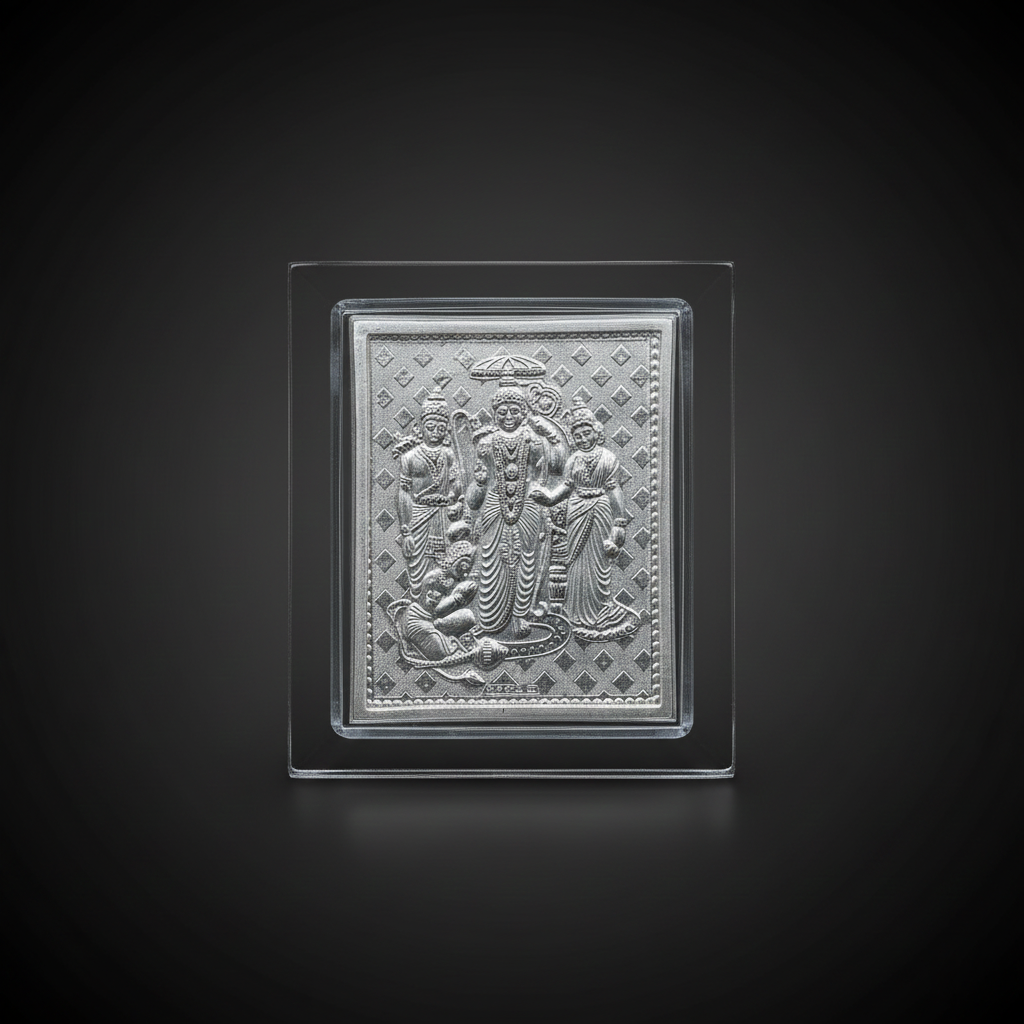 Shri Ram Darbar Silver Frame