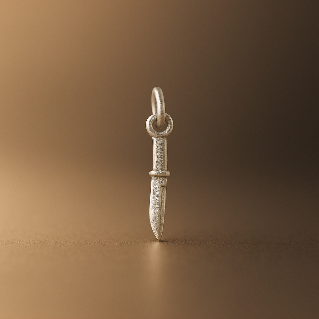Silver Knife(Chaku) Pendant
