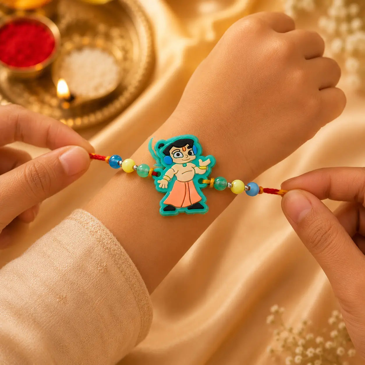 Silver Rakhi Chhota Bheem Kids