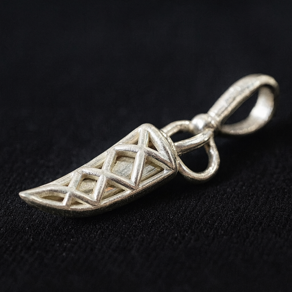 Silver Sword( talwar, chaku ) With Sheath Pendant