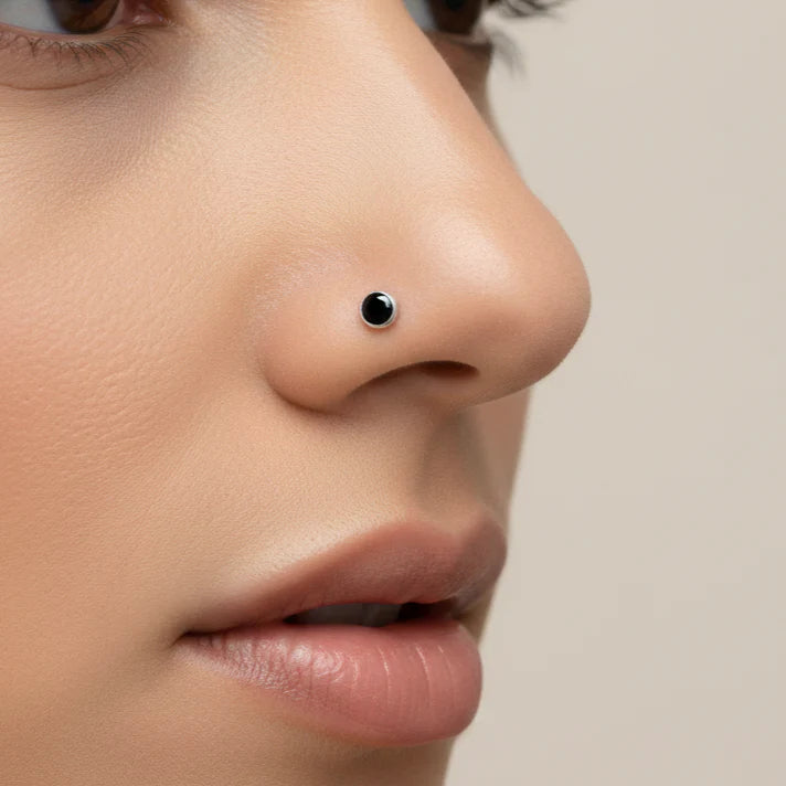 Silver Screw  Nose Pins