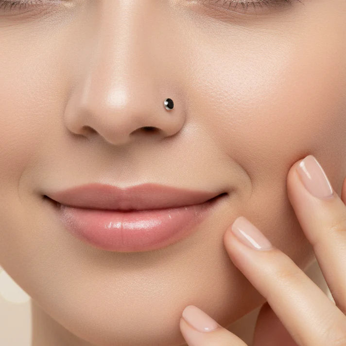 Silver Screw  Nose Pins